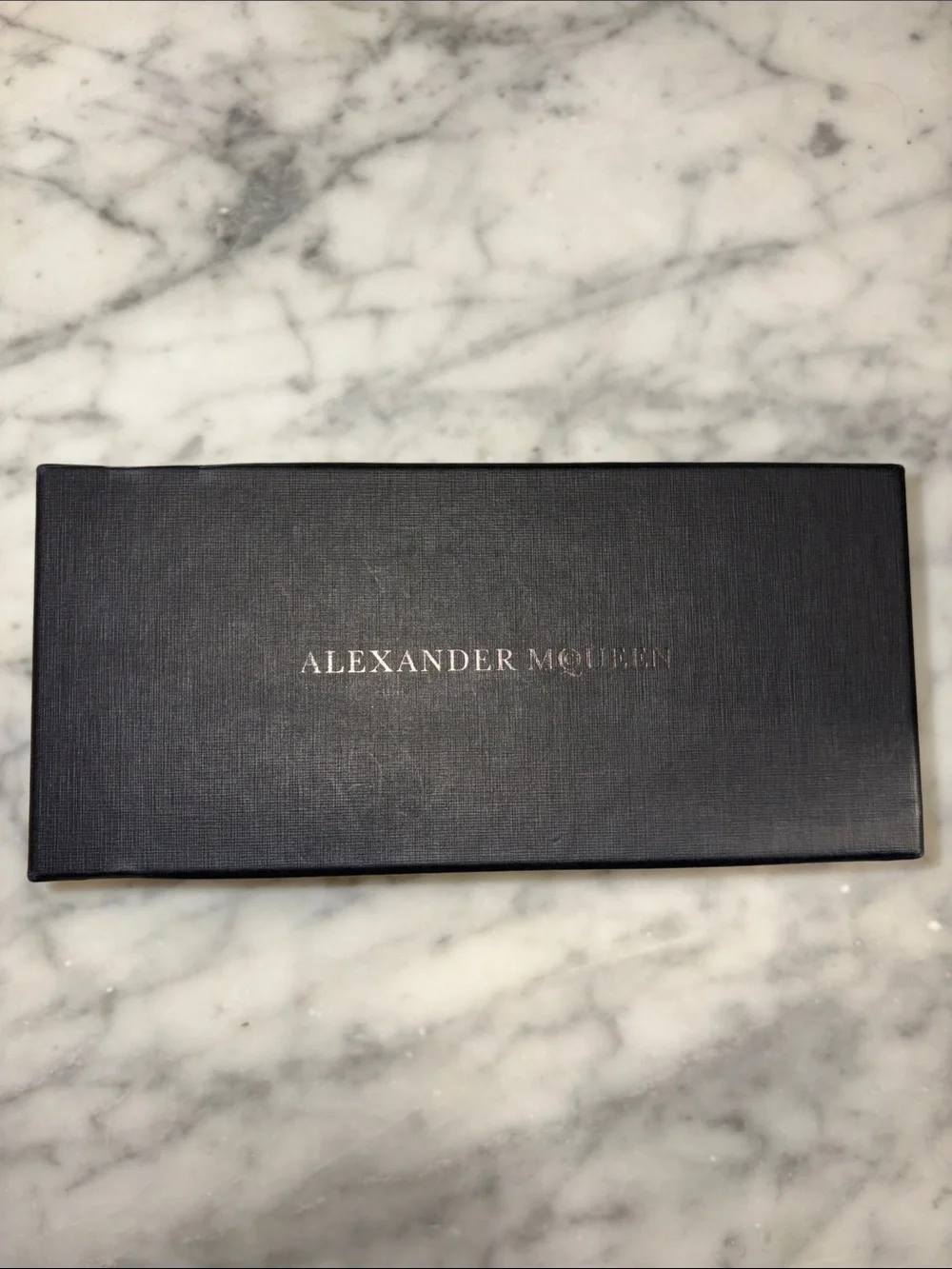 Empty Alexander McQueen Eyewear Sunglasses Case Storage Box in Black